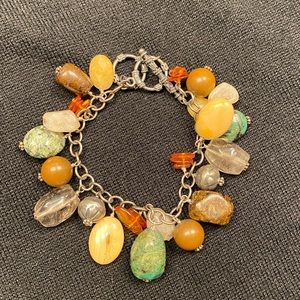 Silpada silver and stone bracelet